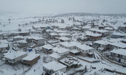 Amasya'nın yüksek kesimlerinde kar etkili oldu