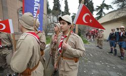 Balıkesir Lisesinin şehit izcileri için temsili uğurlama töreni düzenlendi