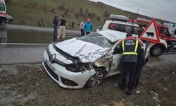 Bingöl'de devrilen otomobildeki 3 kişi yaralandı