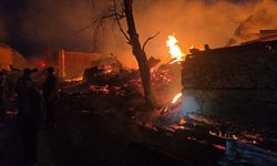 Bolu'da 4 ev ve 8 samanlık yangında zarar gördü