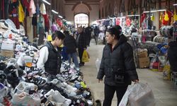 Edirne'de tarihi çarşılarda bayram hareketliliği yaşanıyor
