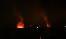 İHA ile hedef alınan Erbil Havalimanı'nda patlama sonrası yangın meydana geldi