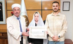 Kırşehir'de yaşayan Rus kadın Müslüman oldu, Elif ismini aldı