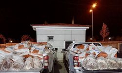 Kırşehir'de yolcu otobüsünün bagajında 1 ton 200 kilogram kaçak kaz eti ele geçirildi