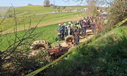 Kocaeli'de devrilen traktörün sürücüsü öldü