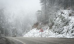 Kütahya'da kar ve sis etkili oluyor