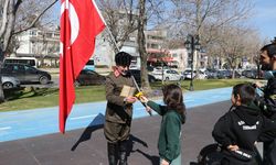 Şehitler için İstanbul'dan Çanakkale'ye yürüyen gazi torunu Tekirdağ'a ulaştı