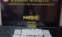 Sivas'ta uyuşturucu operasyonunda gözaltına alınan 2 zanlıdan 1'i tutuklandı