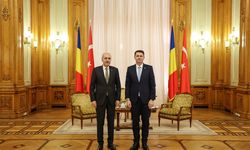 TBMM Başkanı Kurtulmuş, Bükreş'te Romanya Senato Başkanı Abrudean ile görüştü