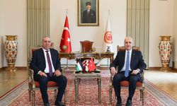 TBMM Başkanı Kurtulmuş, Filistin Devlet Başkan Yardımcısı Şeyh ve Filistin Ulusal Konseyi Başkanı Fattouh ile görüştü: