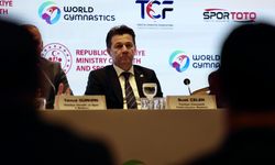 TCF Başkanı Çelen, Antalya'daki Artistik Cimnastik Dünya Kupası basın toplantısında konuştu: