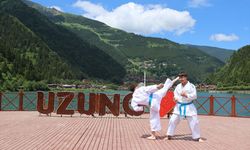 Trabzon'un turizm noktaları spor gösterilerine sahne oldu