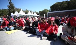 57. Alay Vefa Yürüyüşü'nün kapanış töreni Şehitler Abidesi'nde yapıldı