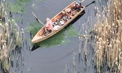 Afyonkarahisar'da gölde kaçak avcılık yapan 4 kişiye para cezası