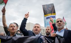 Ankara Filistin Dayanışma Platformundan ABD'nin Ankara Büyükelçiliği önünde protesto