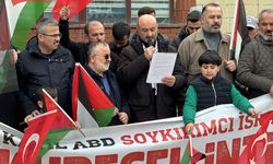 Ardahan'da İsrail'in Filistinli esirler hakkında idamı öngören yasa tasarısı protesto edildi