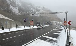 Çorum'da kar ve karla karışık yağmur etkili oldu