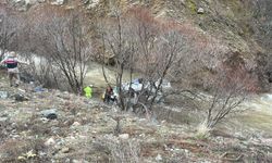 Erzincan'da dereye düşen minibüsteki 6 kişi yaralandı