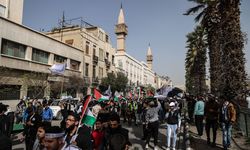 GÜNCELLEME- Suriye'nin başkenti Şam'da İsrail'in Filistinli tutuklulara idamı öngören kararı protesto edildi