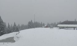 Ilgaz Dağı'nda kar yağışı etkili oluyor