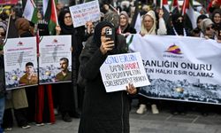 İsrail'in Filistinli esirleri hedef alan 'idam yasası' İstanbul'da protesto edildi