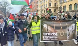 İsrail'in Gazze ve Lübnan'a yönelik saldırıları İsveç'te protesto edildi