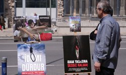 İzmir'de 'Bir Fotoğraf Bin Çığlık' fotoğraf sergisiyle Gazze'ye dikkat çekiliyor