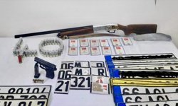 Kırşehir'de evinde sahte plaka basan şüpheli hakkında adli işlem başlatıldı