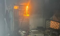 Mardin'de yangın çıkan müstakil ev kullanılamaz hale geldi