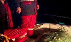 Samsun'da baraj gölünde bulunan 1500 metre ağa el konuldu