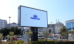 Samsun'da dev ekranda AA'nın 106. kuruluş yıl dönümü tanıtım videosu yayımlandı