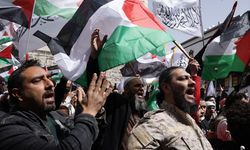 Suriye'nin başkenti Şam'da İsrail'in Filistinli tutuklulara idamı öngören kararı protesto edildi