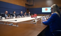 TBMM AB Uyum Komisyonu Başkanı Kayatürk, Arnavutluk Meclisi heyetiyle görüştü