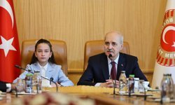 TBMM Başkanı Kurtulmuş, Milli Eğitim Bakanı Tekin ve beraberindeki çocukları kabul etti: