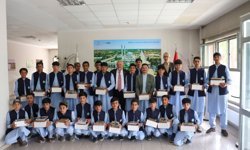 TİKA, 23 Nisan'da Afganistanlı öğrencileri Kabil ofisinde ağırladı