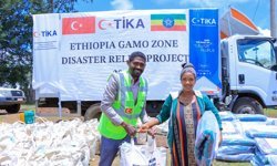 TİKA'dan Etiyopya'da heyelan bölgesindeki afetzedelere insani yardım