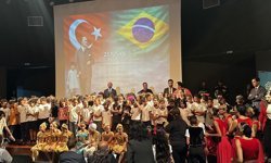 Türk ve Brezilyalı çocuklar 23 Nisan etkinliğinde buluştu