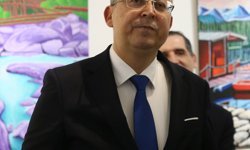 Viyana Yunus Emre Enstitüsü'nde Slovakya Maliye Bakanı Kamenicky'nin resimlerinin yer aldığı sergi açıldı