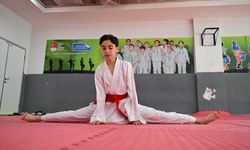 14 yaşındaki milli karateci Muhammed Eymen Karaoğlu'nun gözü uluslararası başarıda
