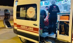 Ağrı'da kalp yetmezliği rahatsızlığı bulunan çocuk, ambulans uçakla Ankara'ya nakledildi