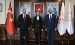 Aile ve Sosyal Hizmetler Bakanı Göktaş, Sağlık-Sen Genel Başkanı Doğan ile görüştü