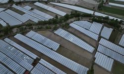 Amasya'da su altında kalan tarım arazileri dronla görüntülendi