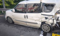 Anadolu Otoyolu'nun Düzce kesiminde 3 aracın karıştığı kazada 3 kişi yaralandı