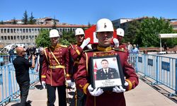 Ankara'da trafik kazasında şehit olan Jandarma Astsubay Üstçavuş Ergün, Kırıkkale'de son yolculuğuna uğurlandı