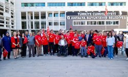 Antalya'da özel bireyler için temsili asker uğurlama töreni düzenlendi