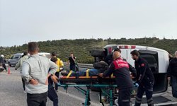 Aydın'da otomobil ile minibüs çarpıştı, 12 kişi yaralandı