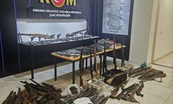 Başkentte evinde çok sayıda silah bulunan şüpheli hakkında adli işlem uygulandı
