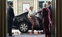 Belçika Kraliçesi Mathilde ve beraberindeki heyet, TCMB İstanbul Finans Merkezi Yerleşkesi'ni ziyaret etti