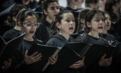 Bursa'da imam hatip ortaokulu öğrencileri, Küresel Sumud Filosu'na konserle destek oldu