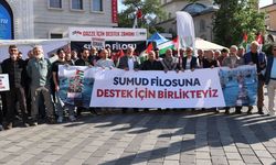 Bursa'da İsrail'in Küresel Sumud Filosu'na saldırısına tepki gösterildi